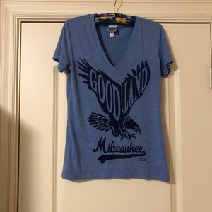NWOT! Milwaukee v-neck Good Land Women’s cut shirt